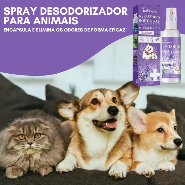 Spray Desodorizador para Animais