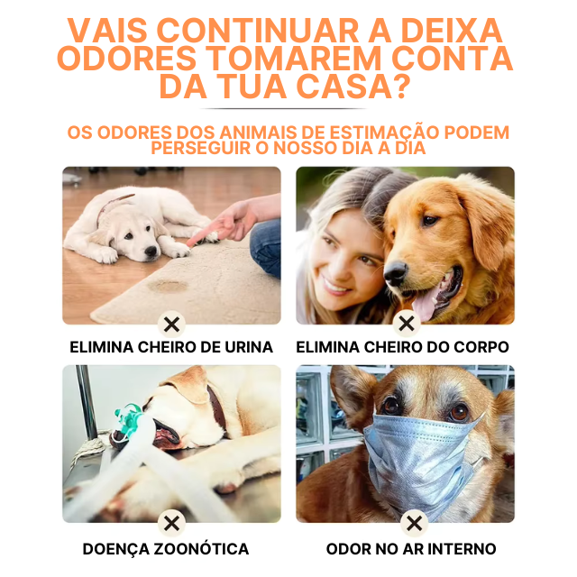 Spray Desodorizador para Animais