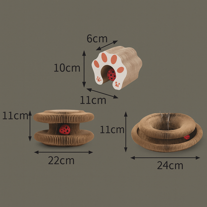 Arranhador + Bola Giratória 360º