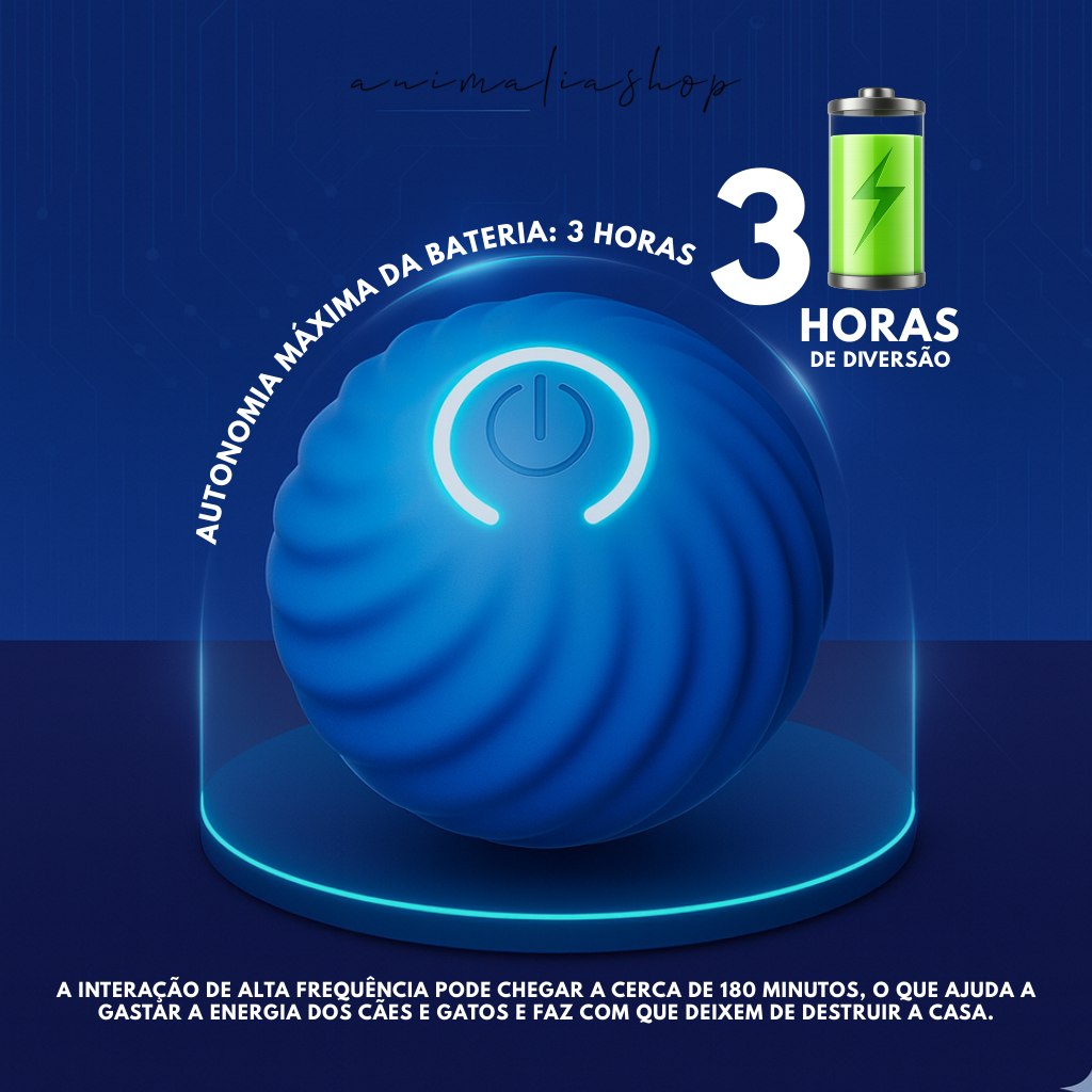 Bola Interativa Automática para Animais