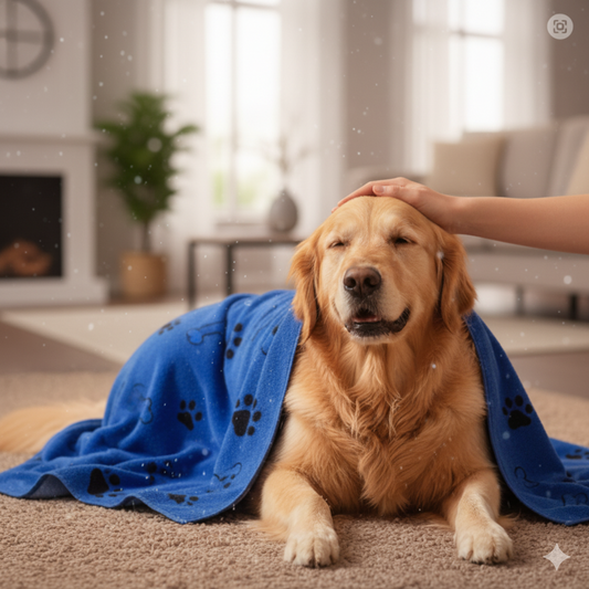 Toalha de Secagem Rápida para Animais