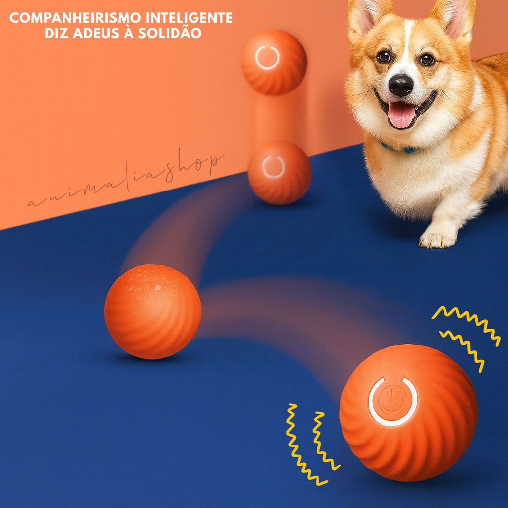Bola Interativa Automática para Animais