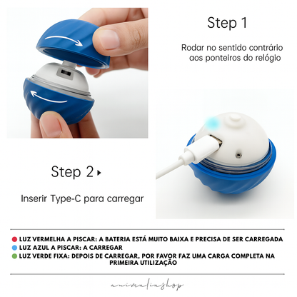 Bola Interativa Automática para Animais