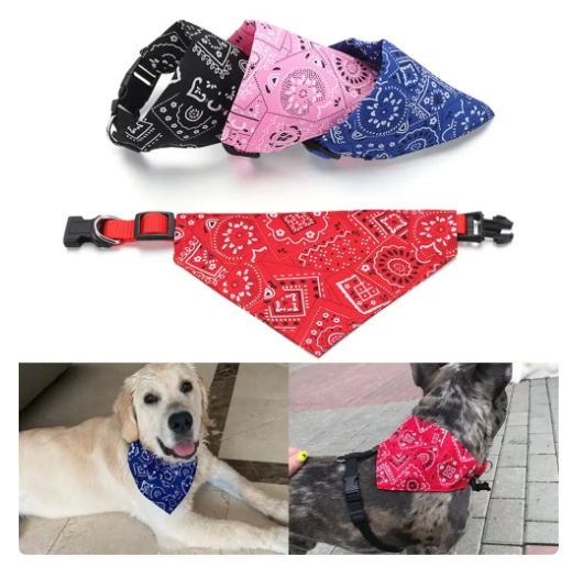 Lenço Ajustável para Animais (Bandana)